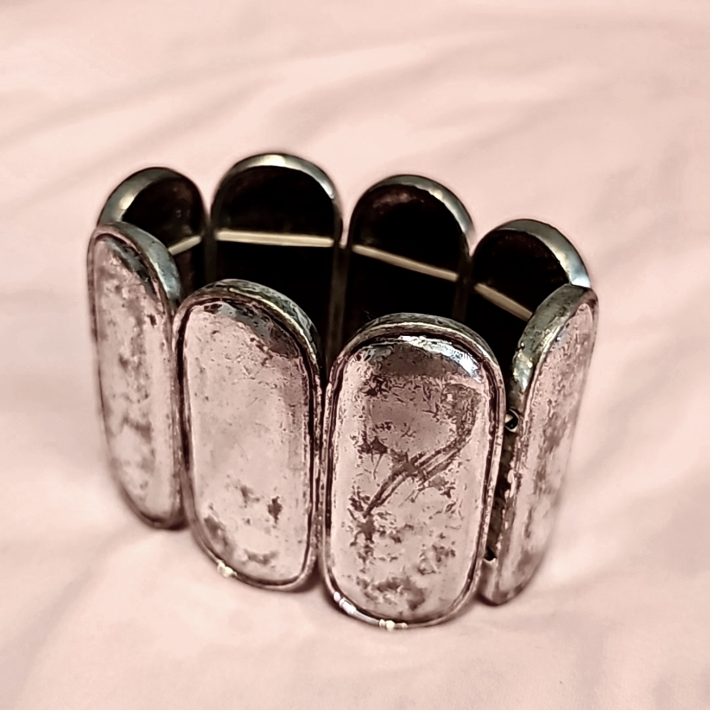 Elastic sterling bracelet